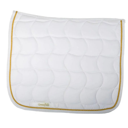 Zadeldoek Classic dressuur - wit/wit - goud
