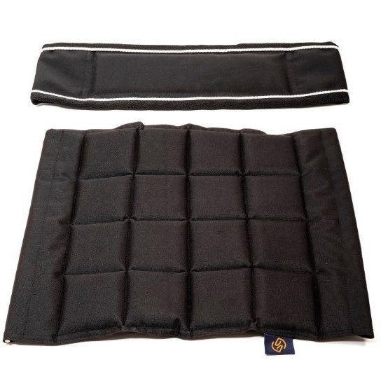 Seat and Back black/silver cord